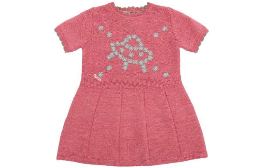 GUCCI Baby Dresses Crew Neck Moderate Mid Length