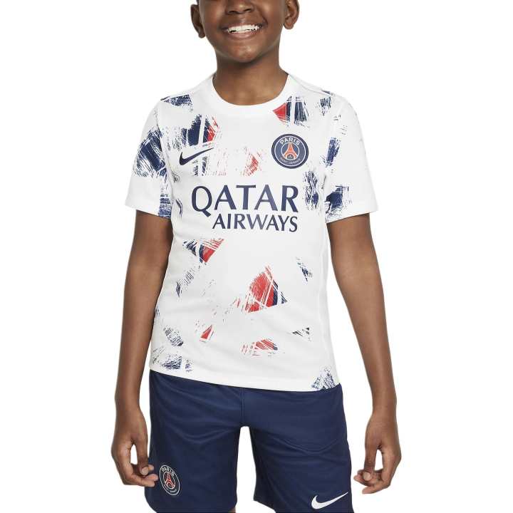 Nike Nike Paris Saint Germain T Shirt White/Midnight Navy Blue/Midnight Navy Blue Teenagers