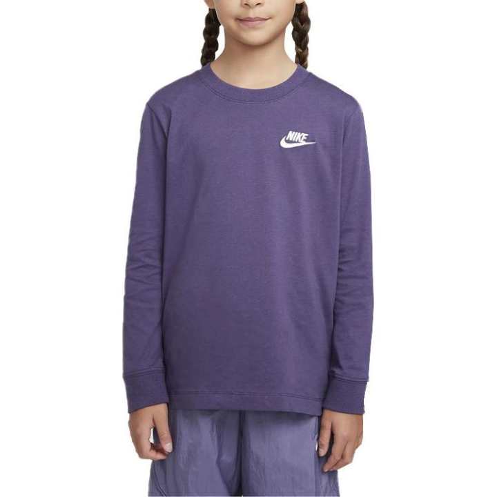 Nike Nike T Shirt Long Sleeve Marine Blue Kids'