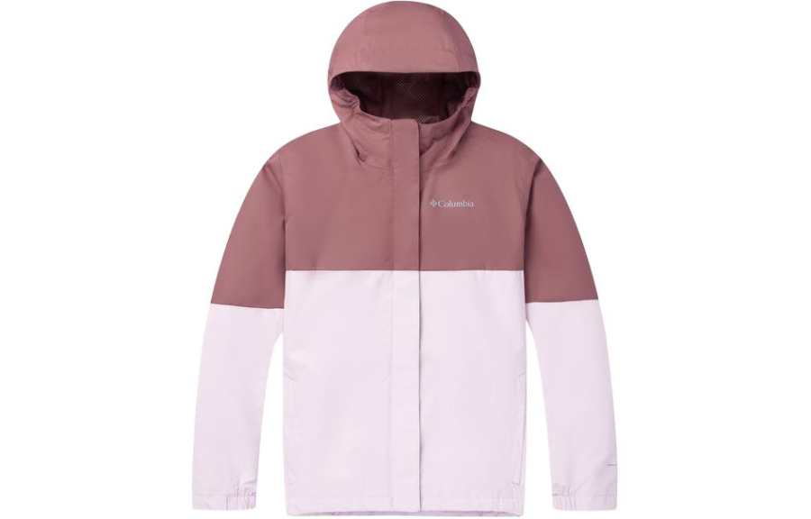 Columbia Windbreaker Jacket Dark Red Kids'