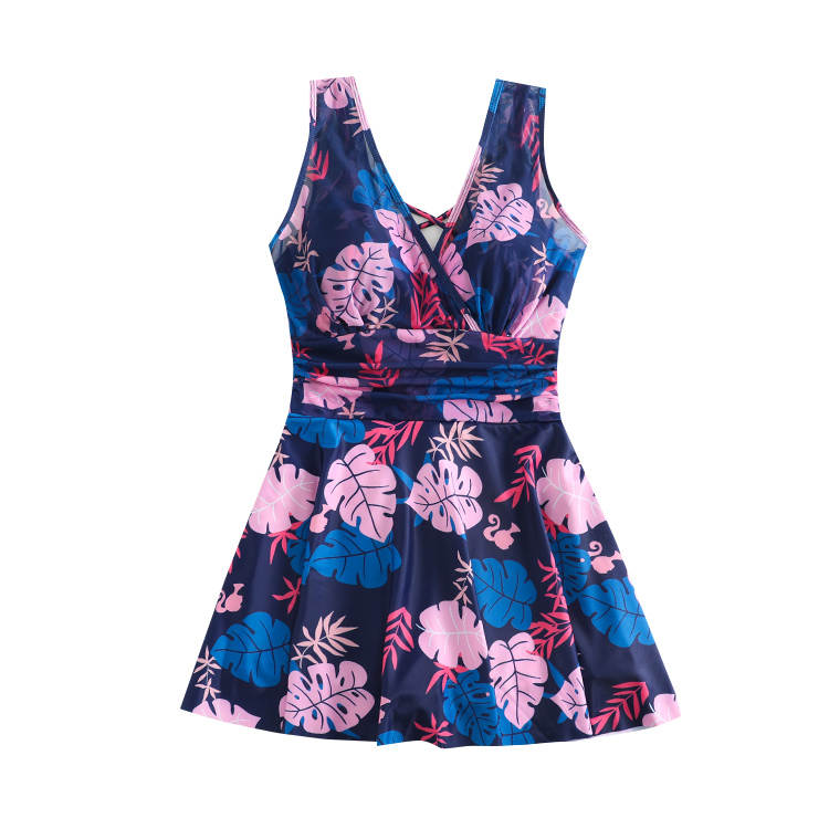 Barbie One piece Swimsuit Women's Navy Blue Print