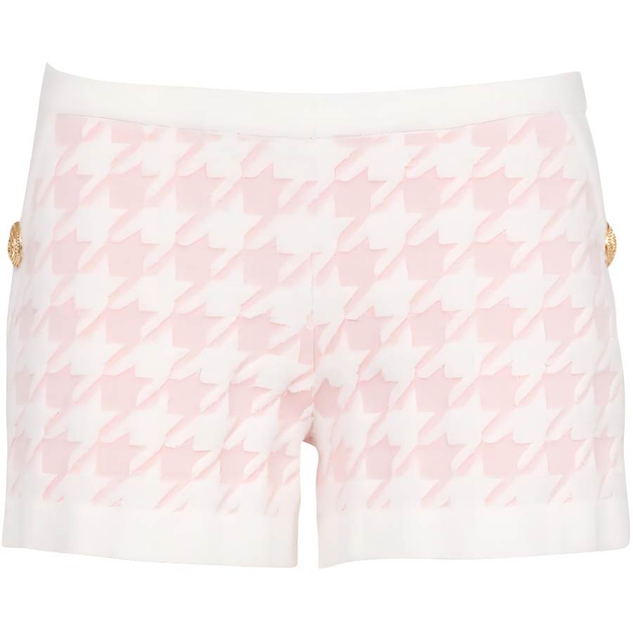 BALMAIN Balmain Houndstooth Light Tweed Shorts