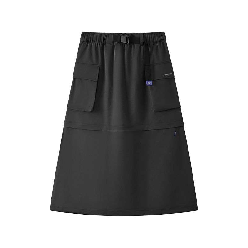 Skechers SS25 Casual Long Skirt Women's Midnight Black