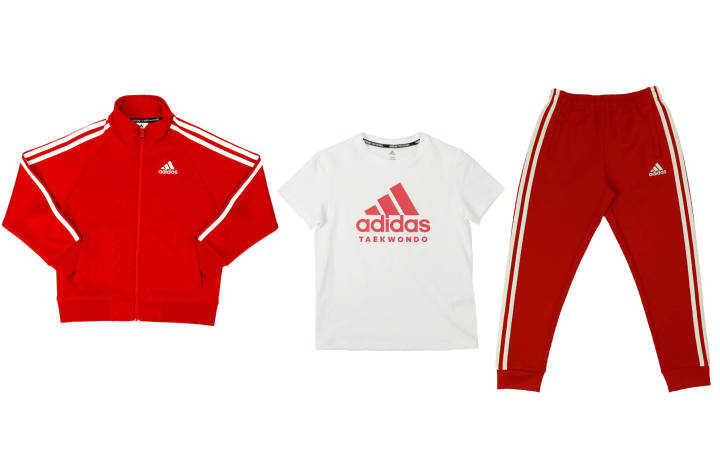 Adidas Adidas Casual Sportswear Red White Kids'