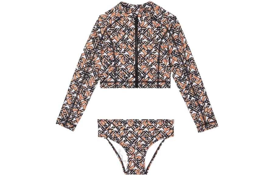 Burberry SS22 Kids' Swimsuit All Kids' Brown