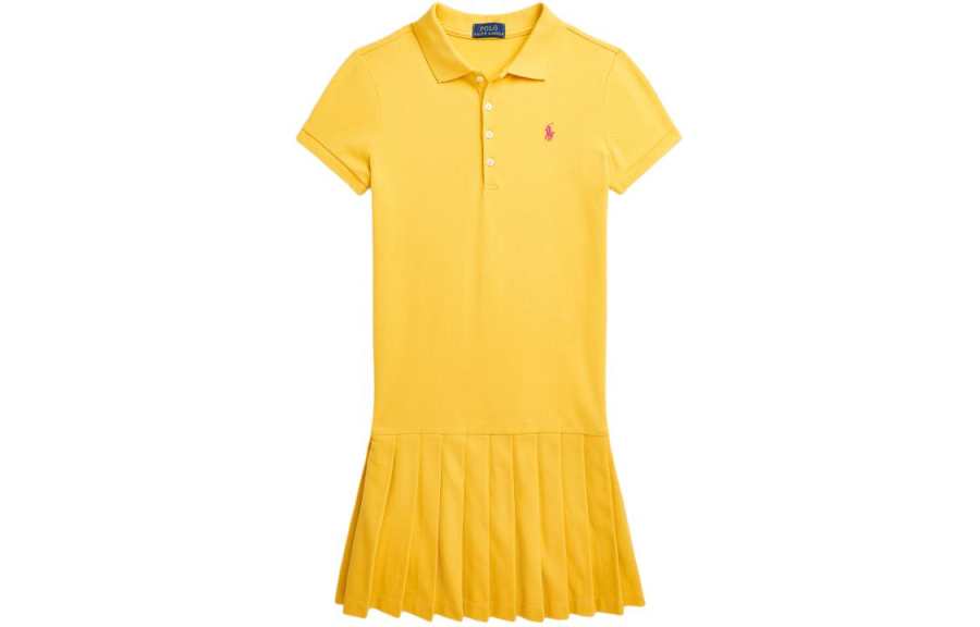 Polo Ralph Lauren Dress SS24 Yellow Kids'