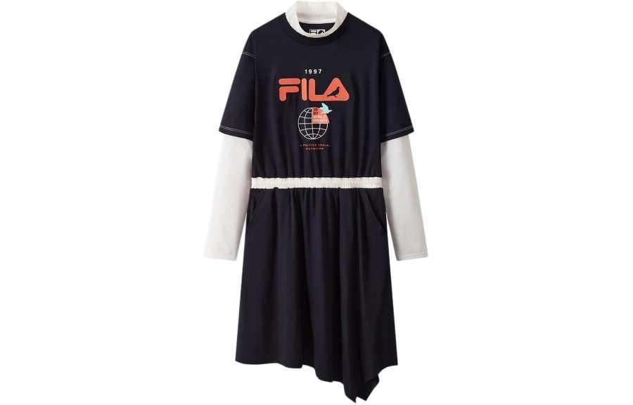 FILA KIDS Grade School Dresses Crew Neck Moderate Mid Length