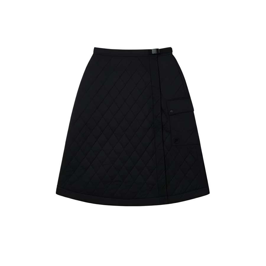 FILA ORIGINALE Casual Long Skirt Women's Jet Black