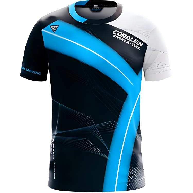 CORALIAN Badminton Jersey Women's Black Blue White