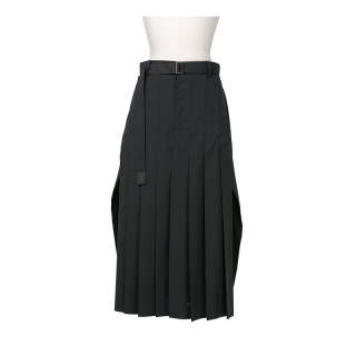 Sacai Pleated Midi Skirt