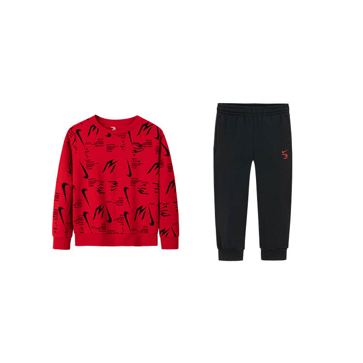 Nike Nike Casual Sportswear 3Brand Preppy Red Teenagers