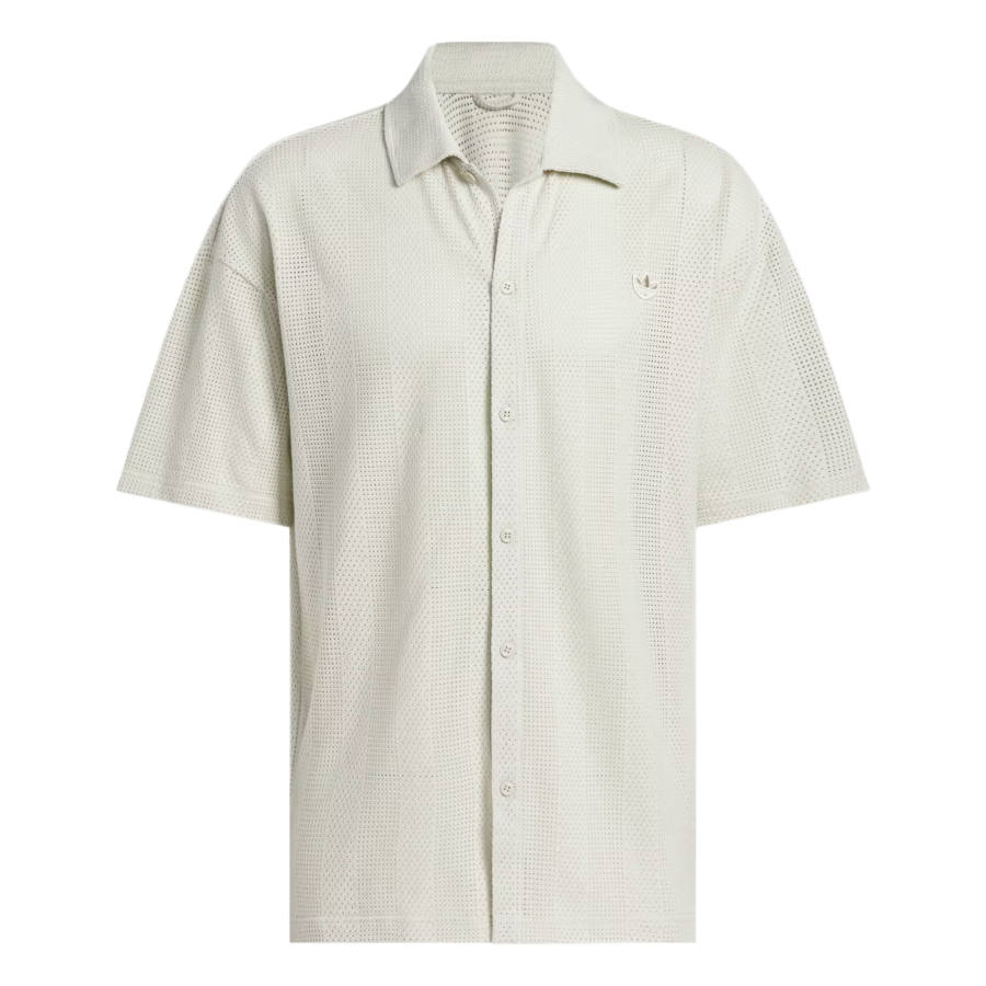 Adidas Originals Trefoil Collection Polo Shirt Unisex Gray White