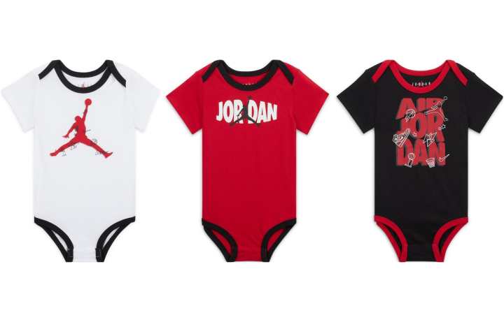Jordan Nike x Jordan Bodysuits 3 Pack Kids'