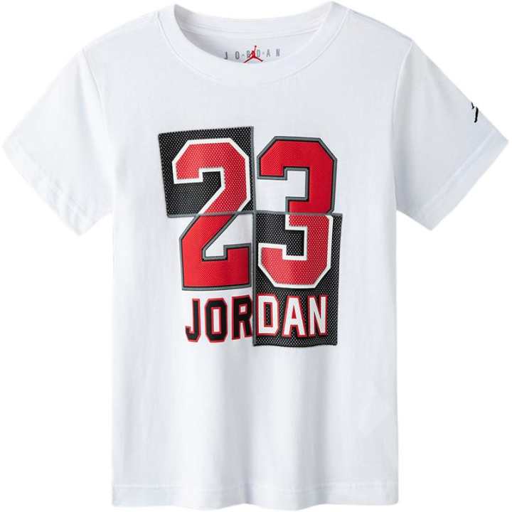 Jordan Jordan T Shirt Pure White Children Aged 3 7 Years Old