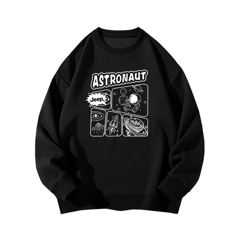 Jeep Grade School Sweatshirts Crew Neck Moderate
