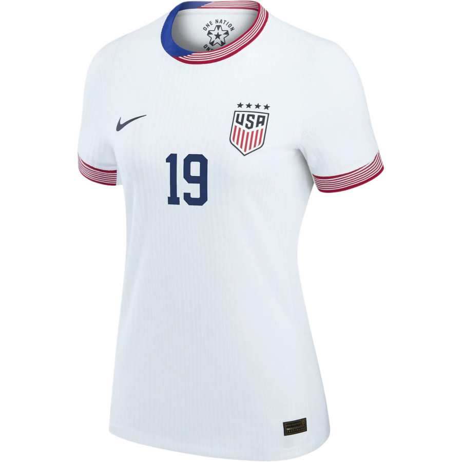 Nike Nike United States National Team Crystal Dunn USWNT 2024 Match Away Dri FIT ADV Soccer Jersey Women's White