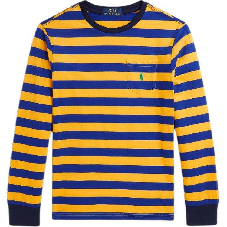 Polo Ralph Lauren T Shirt FW24 Blue Gold Color Kids'