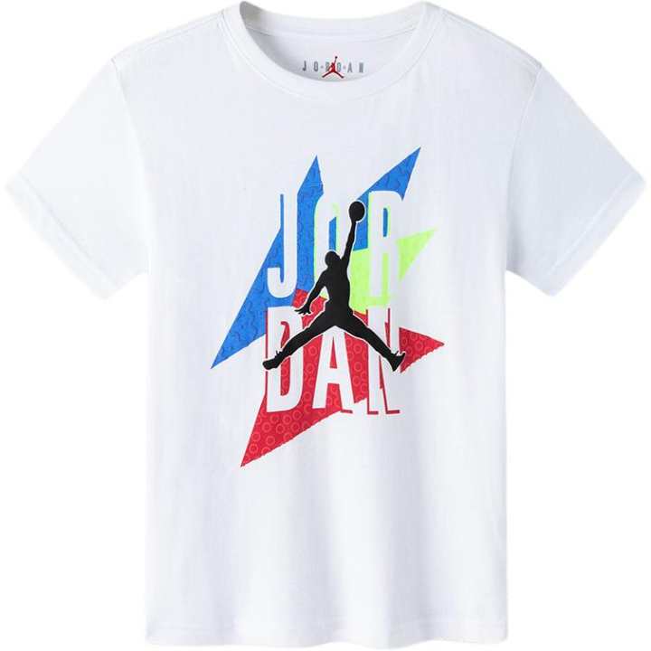 Jordan Jordan T Shirt Pure White Kids'