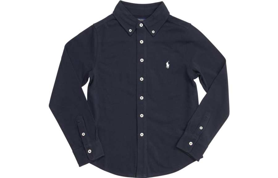 Polo Ralph Lauren Shirt SS23 Marine Blue Kids'