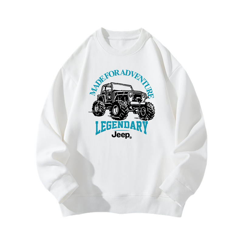 Jeep Grade School Sweatshirts Crew Neck Moderate