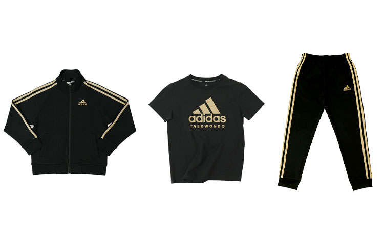 Adidas Adidas Casual Sportswear Black Gold Kids'