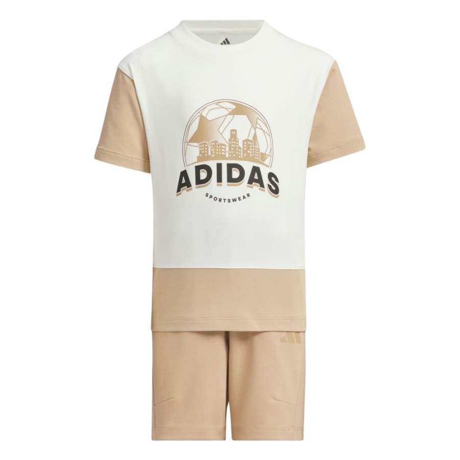 Adidas Adidas Casual Sportswear Jade White/Warm Sand Children Aged 3 7 Years Old