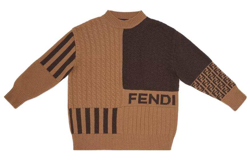 FENDI Kids Sweaters Crew Neck Moderate