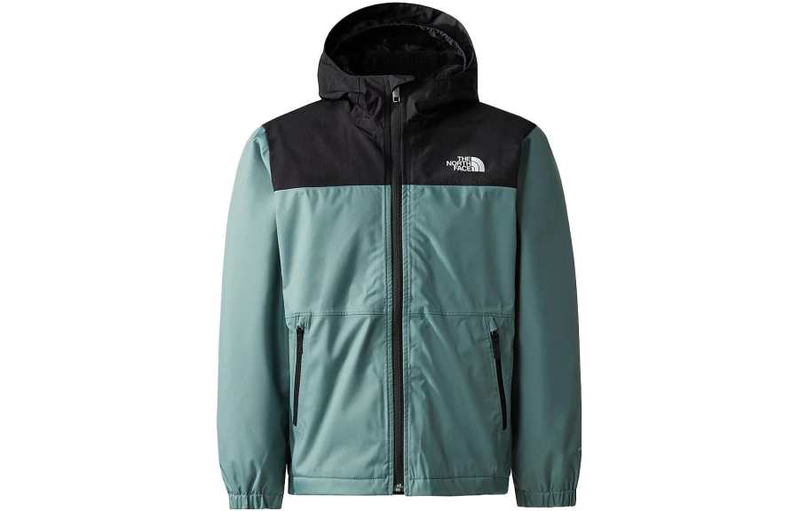 THE NORTH FACE Windbreaker Jacket Kids' Apparel WARM STORM RAIN Dark Cyan Kids'