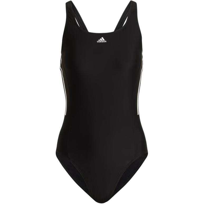 Adidas Adidas Mid 3 Stripes Swimsuit One piece Swimsuit Women's Black