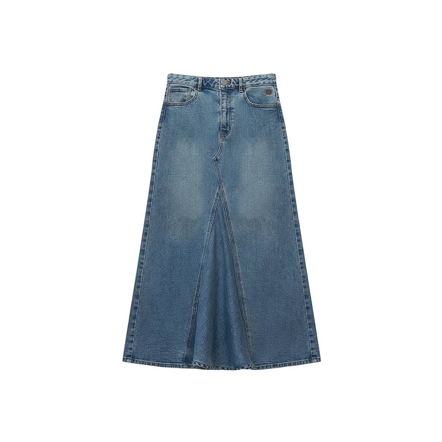 Teenie Weenie Casual Long Skirt Women's Medium Blue