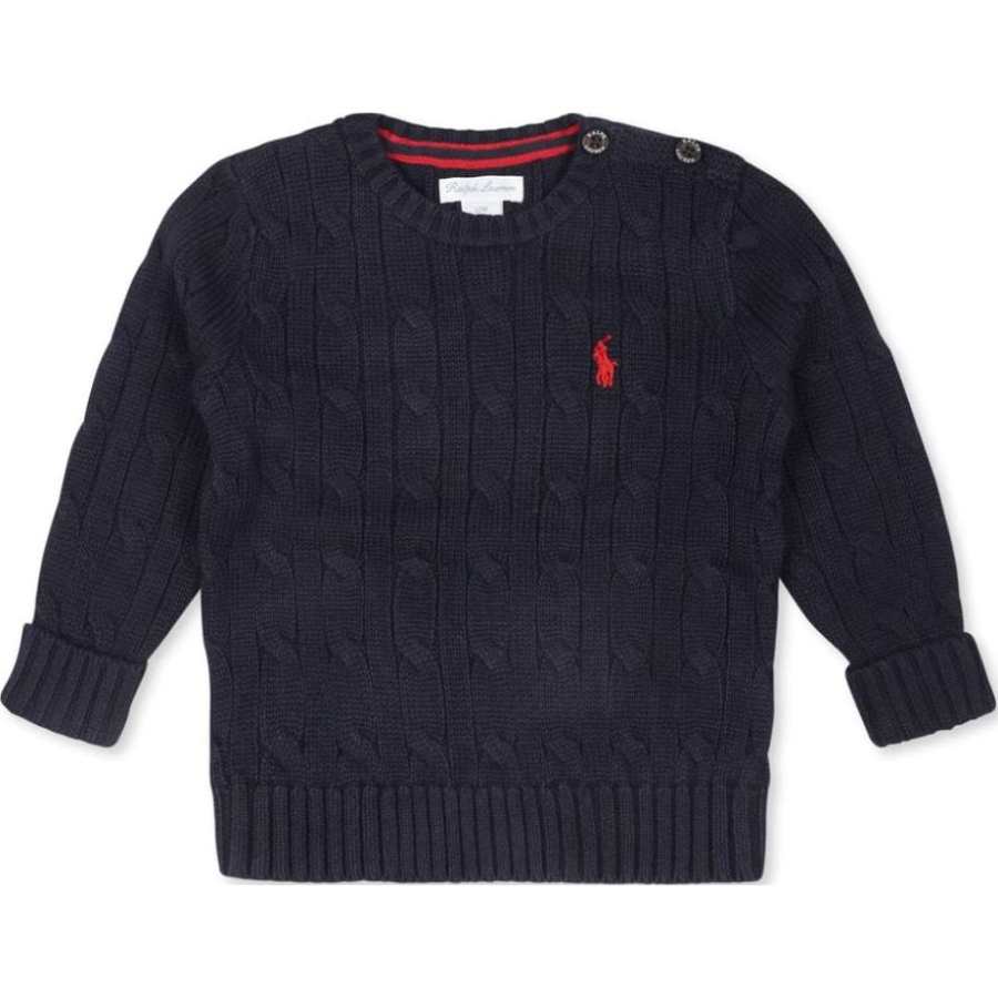 Polo Ralph Lauren Knitwear Standard Marine Blue Infant And Toddler