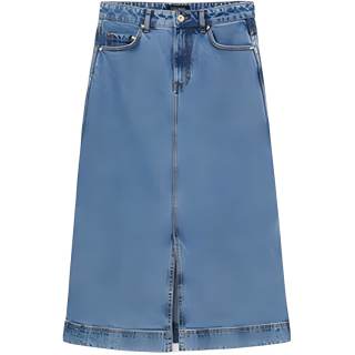 Kate Spade FW16 Casual Long Skirt Women's Washed Blue