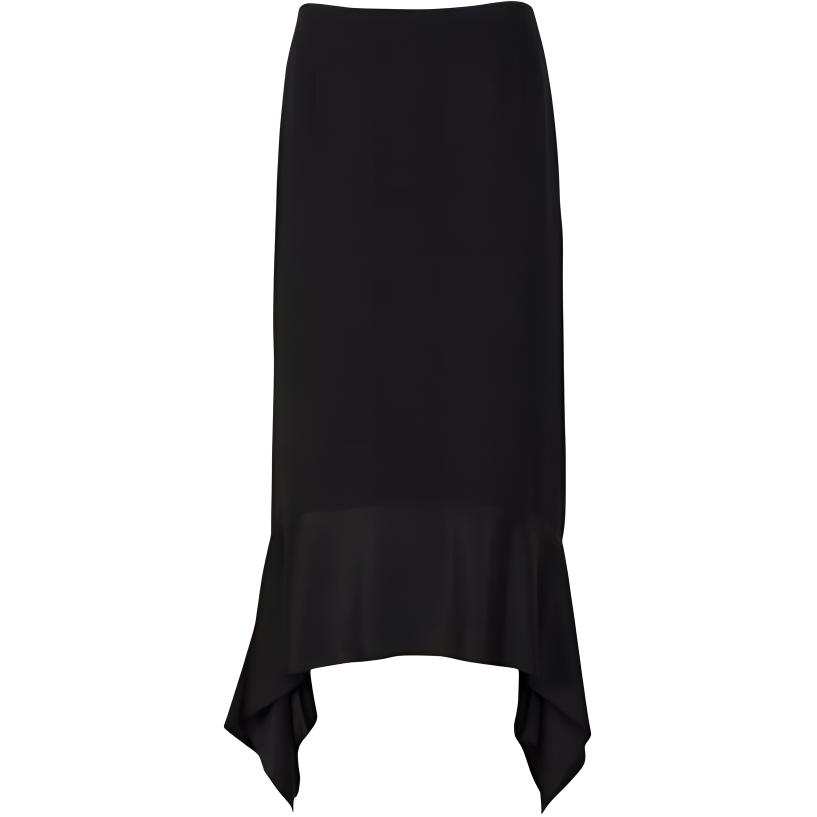 TOTEME Asymmetric Crepe texture Midi Skirt
