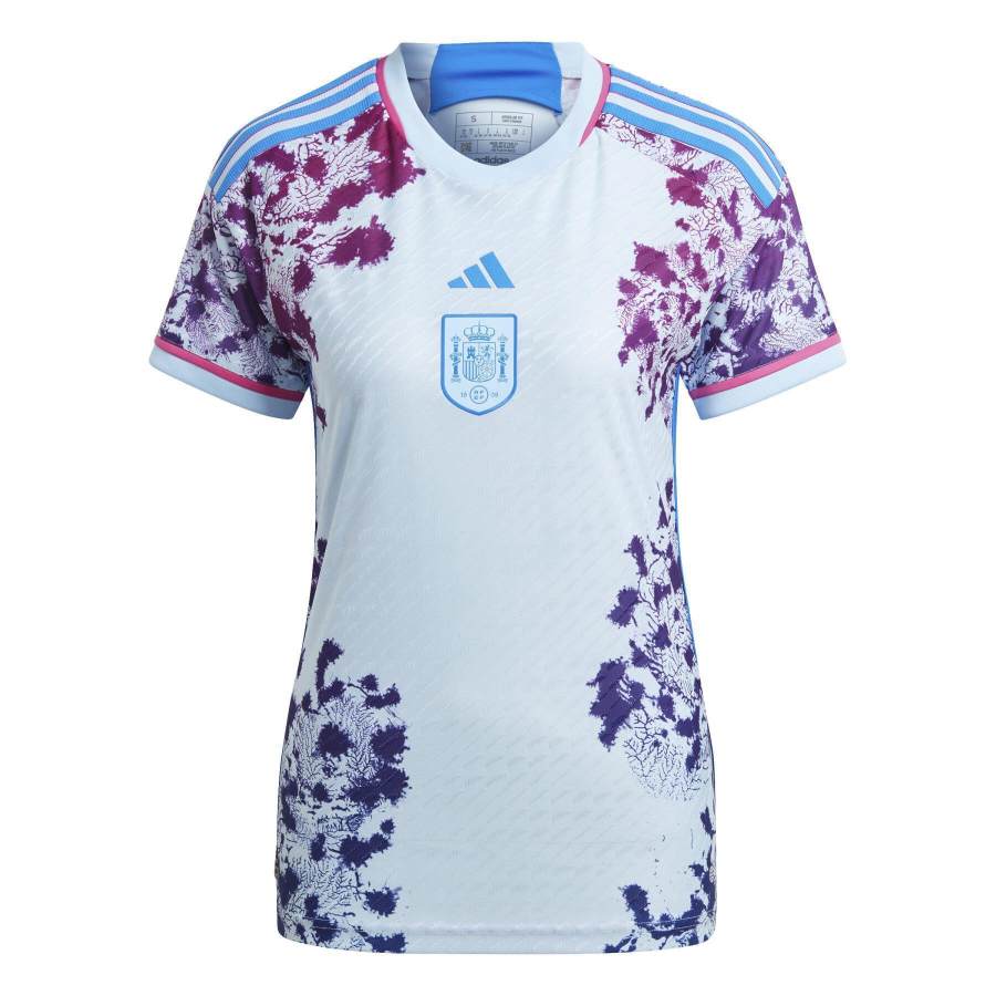 Adidas Adidas Spain National Team Soccer Jersey Women's Glow Blue