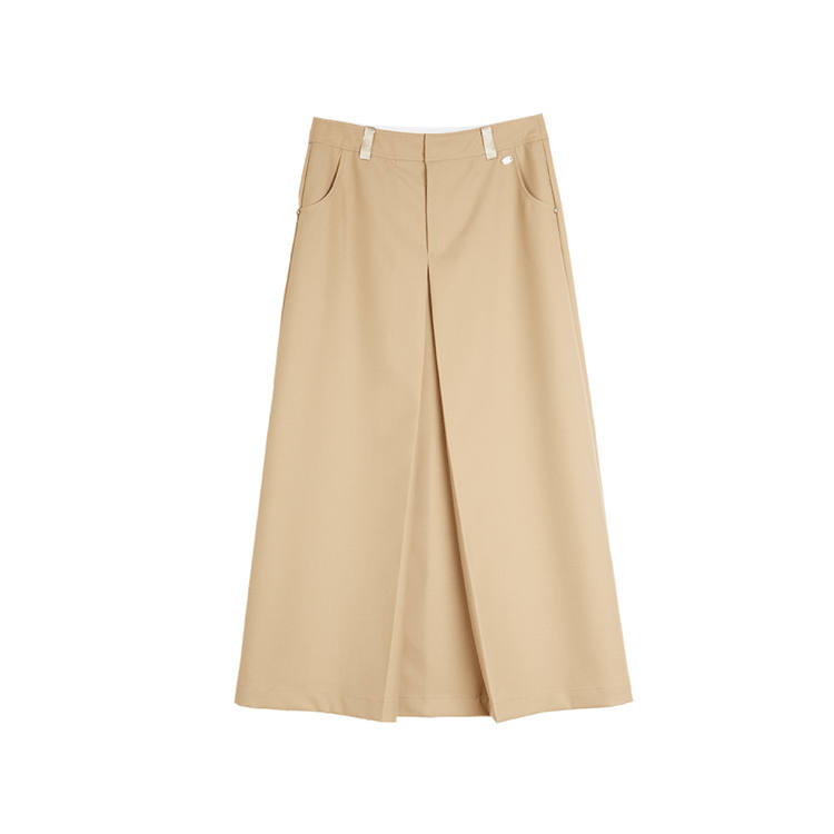 ELLE Casual Long Skirt Women's Light Khaki