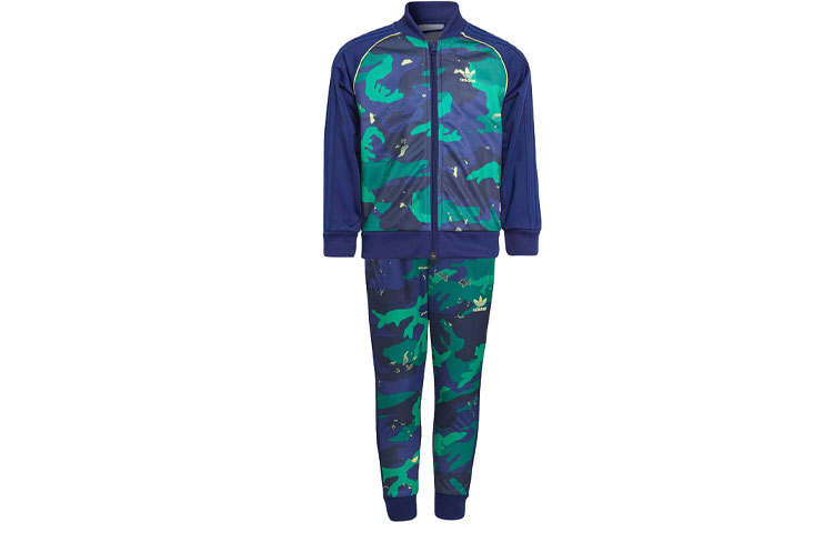 Adidas Originals Casual Sportswear Blue Green Kids'