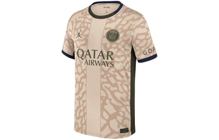 Jordan Jordan Kids' Soccer Jersey Dri FIT Soccer Jersey Sand Dune Paris Saint Germain Yellow Kids'