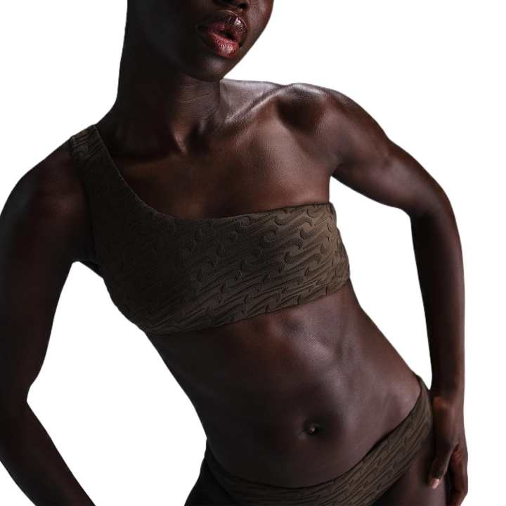 Nike Nike Swim Swoosh Link Women's Terry Asymmetrical Bikini Top