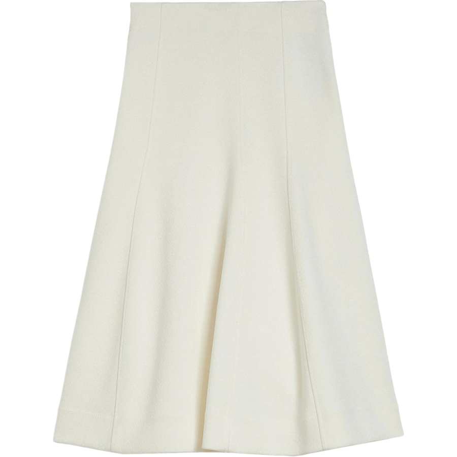 JIL SANDER High Waist Flared Midi Skirt