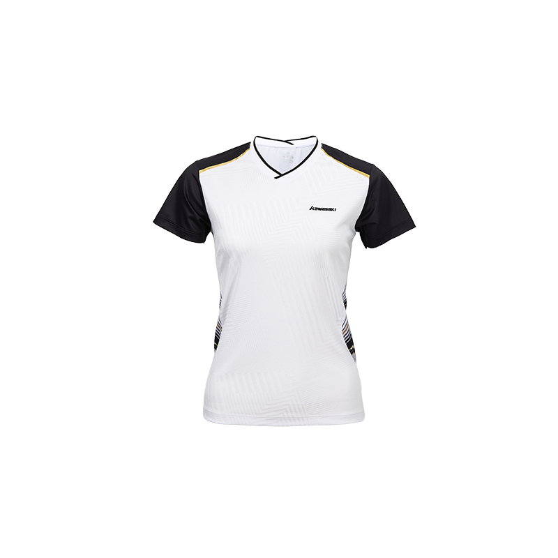 Kawasaki Badminton Jersey Women's White Gold
