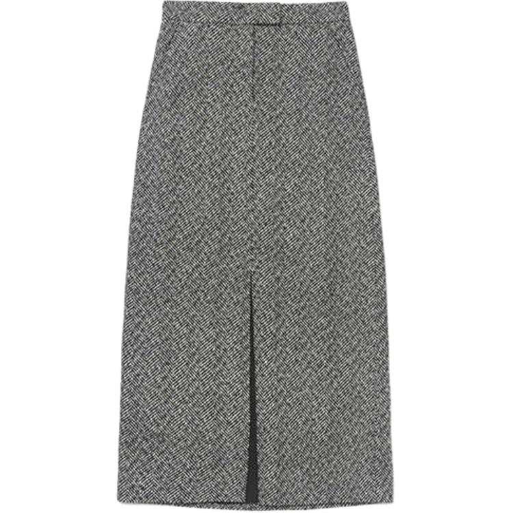 Self-portrait Self portrait Casual Long Skirt Women's Gray Mixed Color