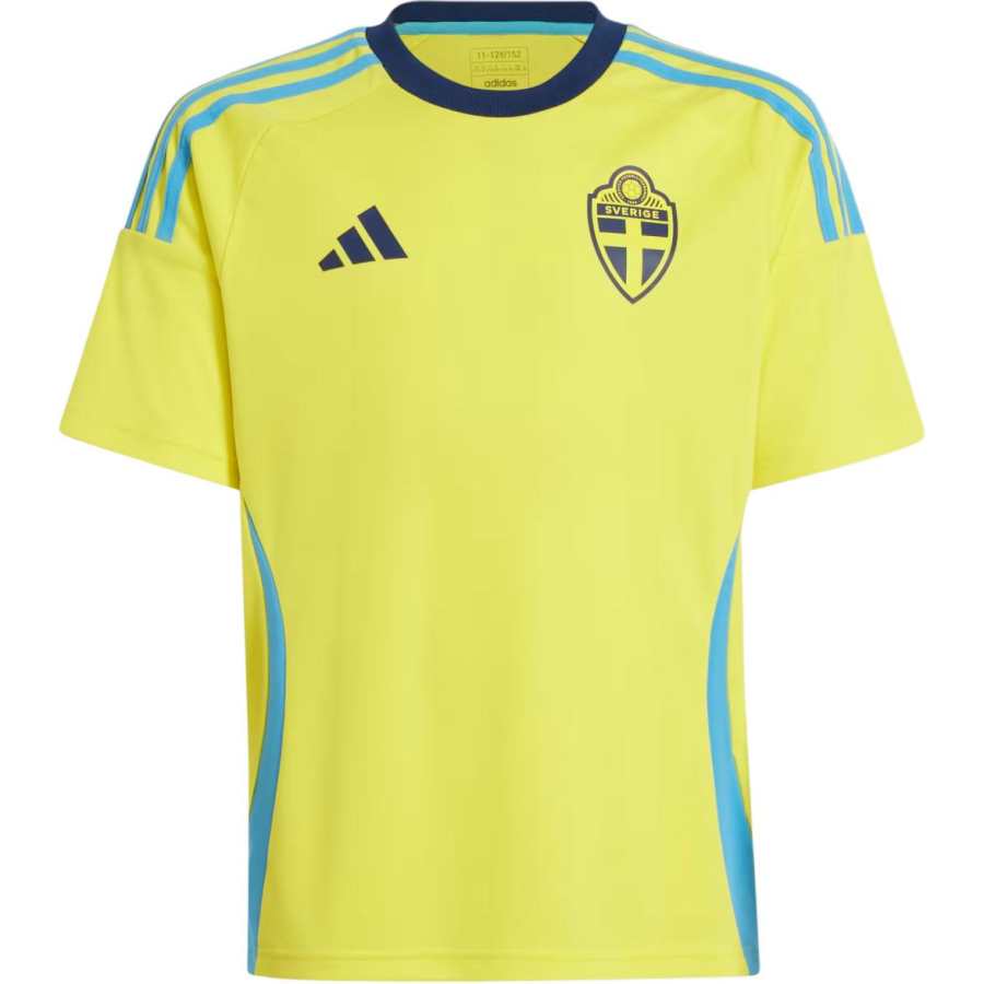 Adidas Adidas Sweden 24 T Shirt Bright Yellow Teenagers