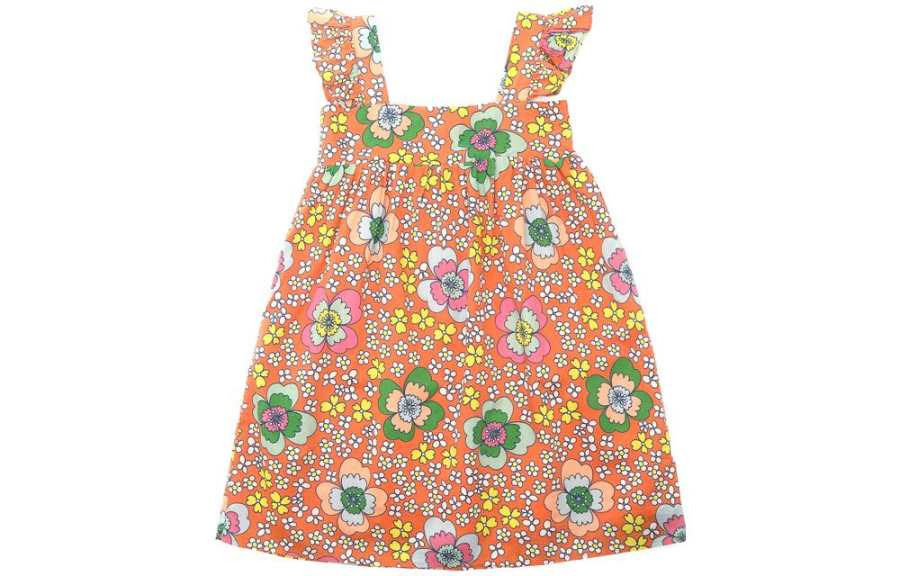 Stella McCartney Dress Kids' Apparel SS23 Girls, Orange Kids'