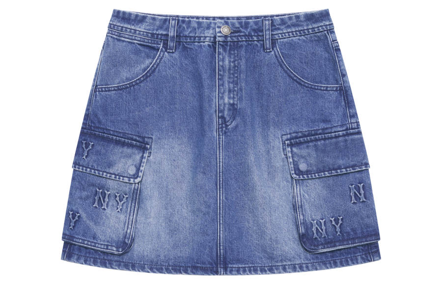 MLB MLB MONOGRAM 24FW Denim Short Skirts Women's Indigo