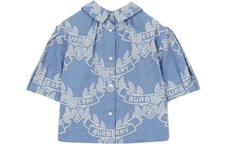 Burberry Kids Burberry Shirt SS23 Blue Kids'
