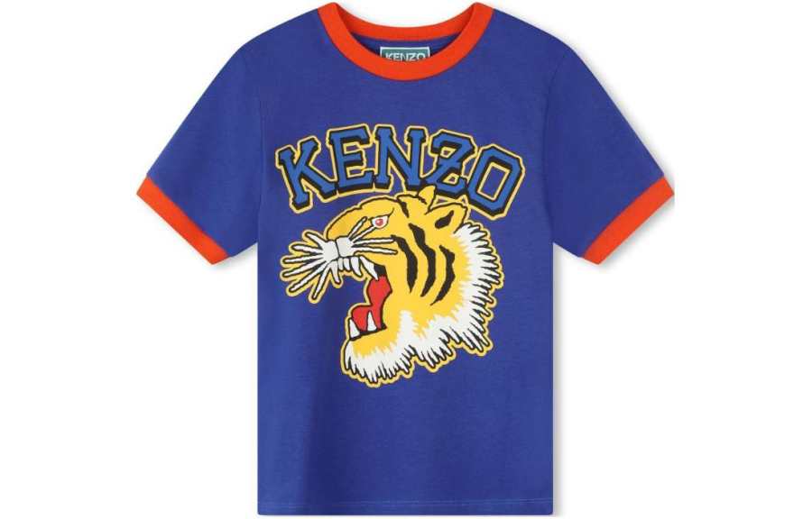 KENZO Kids T Shirts Crew Neck Moderate