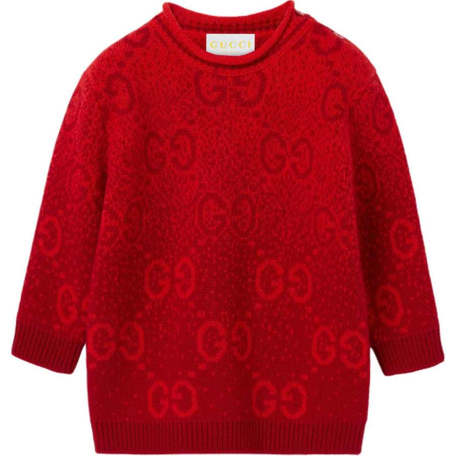 GUCCI Sweater SS25 Dark Red Infant And Toddler