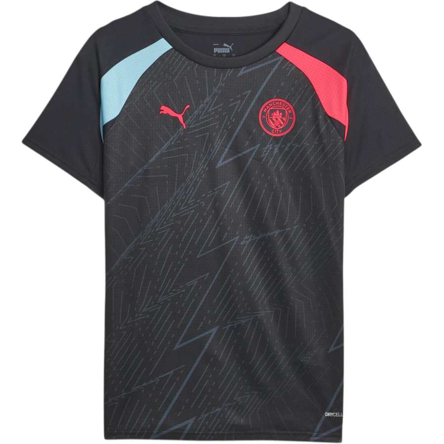PUMA Manchester City Pre Match Jersey Soccer Jersey Player Edition Women's Dark Marine Blue