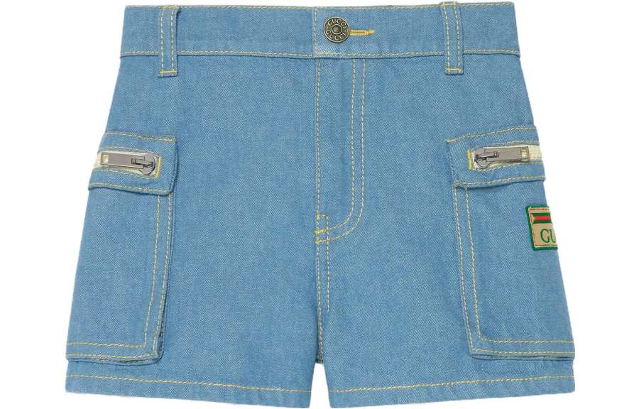 GUCCI Kids' Apparel SS23 Shorts Kids' Light Blue