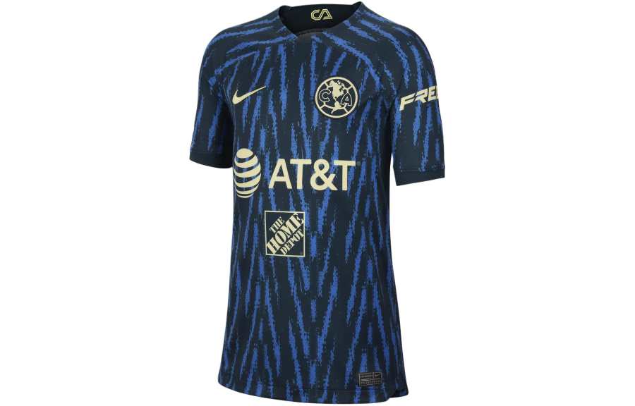 Nike Nike Club América 2022/23 Stadium Away T Shirt Kids' Marine Blue